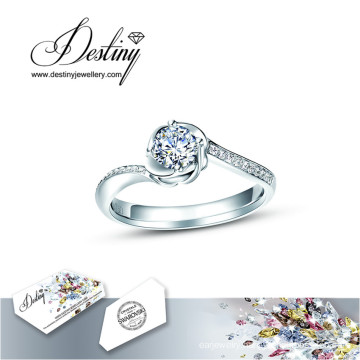 Destiny Jewellery Crystal From Swarovski Ring Kink Ring